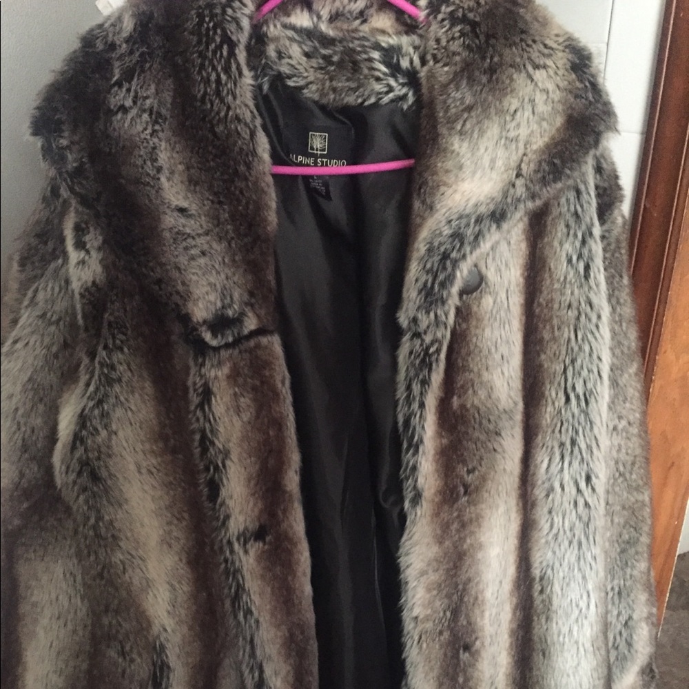 Alpine studio fur coat